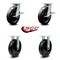 Service Caster 8 Inch Kingpinless Phenolic Wheel Caster Brakes 2 Rigid, 2PK SCC-KP30S820-PHR-SLB-2-R-2 - alternate 6